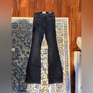 Frame denim low rise flare jeans